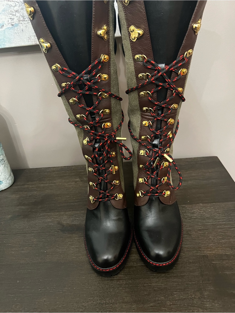 Jennifer Le Driftwood Expedition Lace-Up Boots EU 41 US 10